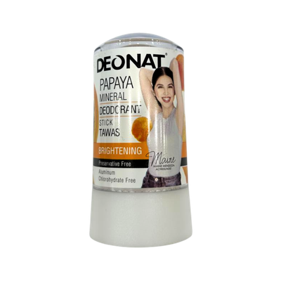 Deonat Papaya Brightening Tawas Deodorant (Stick) 60g