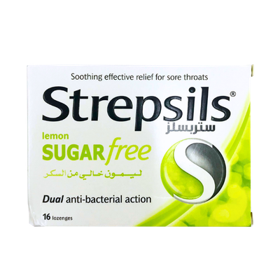 Strepsils Lemon Sugar Free Dual Anti-bacterial Action