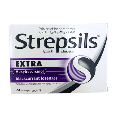 Strepsils Extra Hexylrecorcinol Blackcurrant