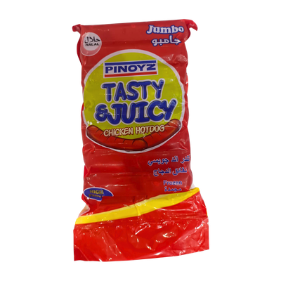 Pinoyz Tasty &amp; Juicy Chicken Hotdog (JUMBO) 500g