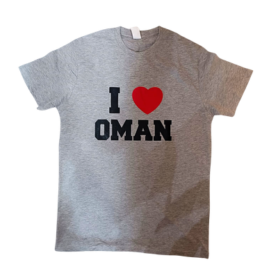 I love Oman Tshirt - Gray