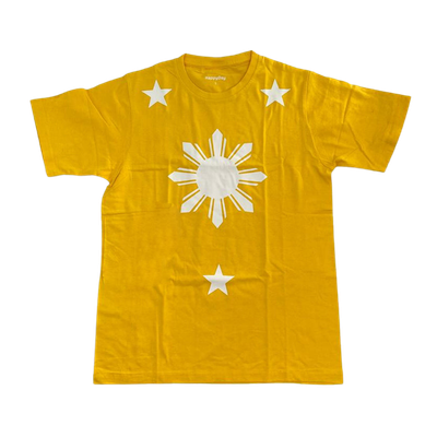 Tshirt - 3 stars and a sun (Yellow LARGE)