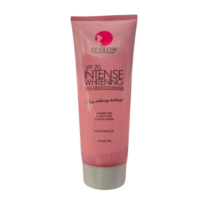 Sy Glow Intense Whitening Lotion Alpha Arbutin &amp; Glutathione SPF70 250g