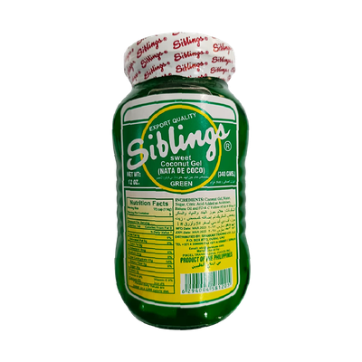 Siblings Sweet Coconut Gel Nata De Coco 340g (Green)