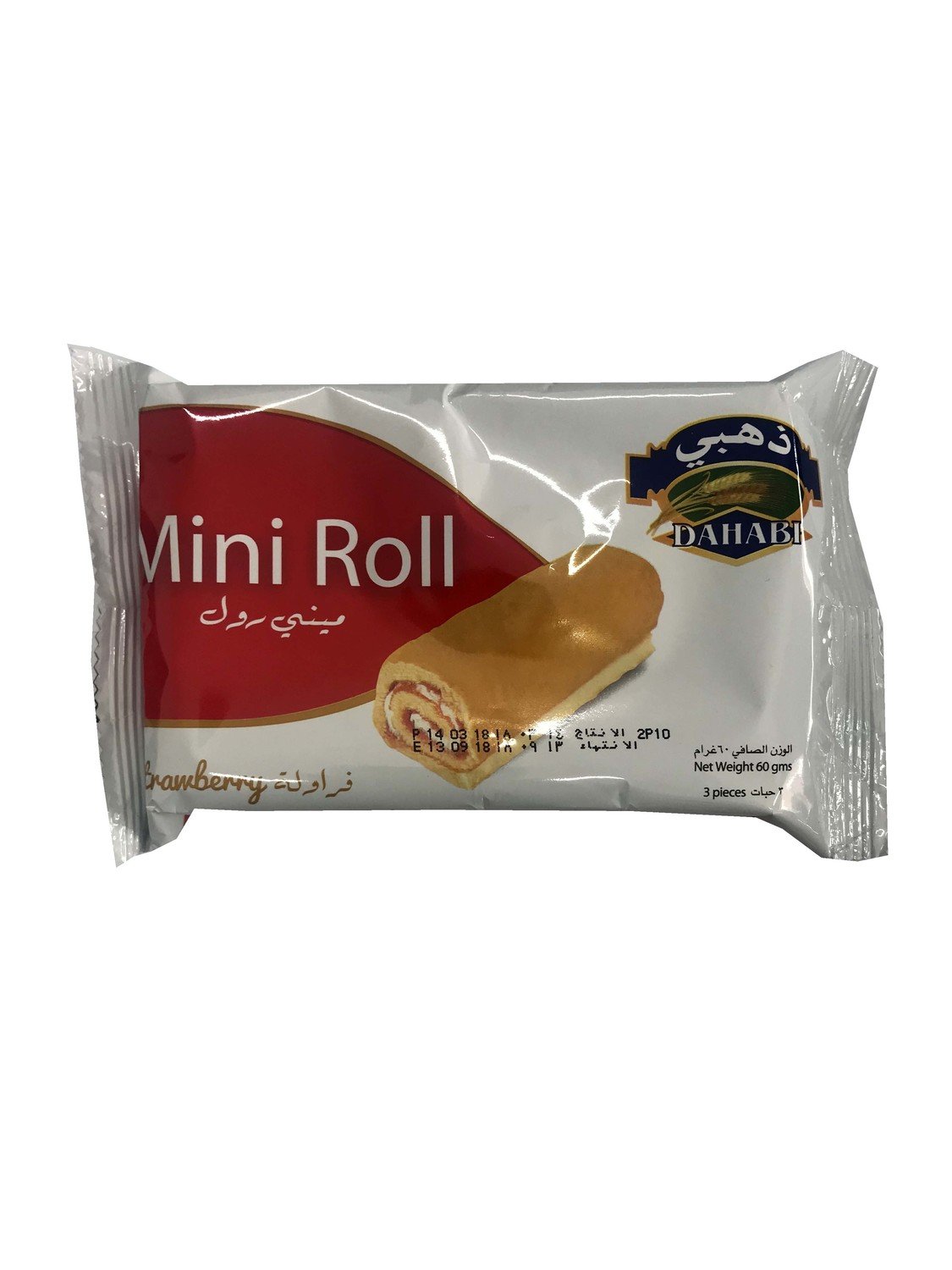 Dahabi Mini Roll Strawberry 60g