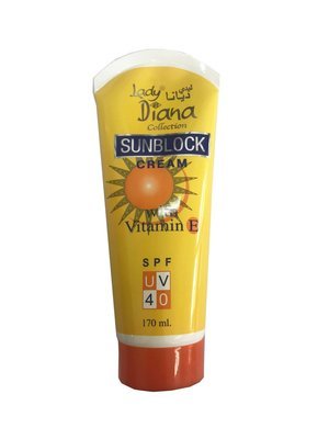 Lady Diana Collection Sunblock Cream with Vitamin SPFF40 170ml