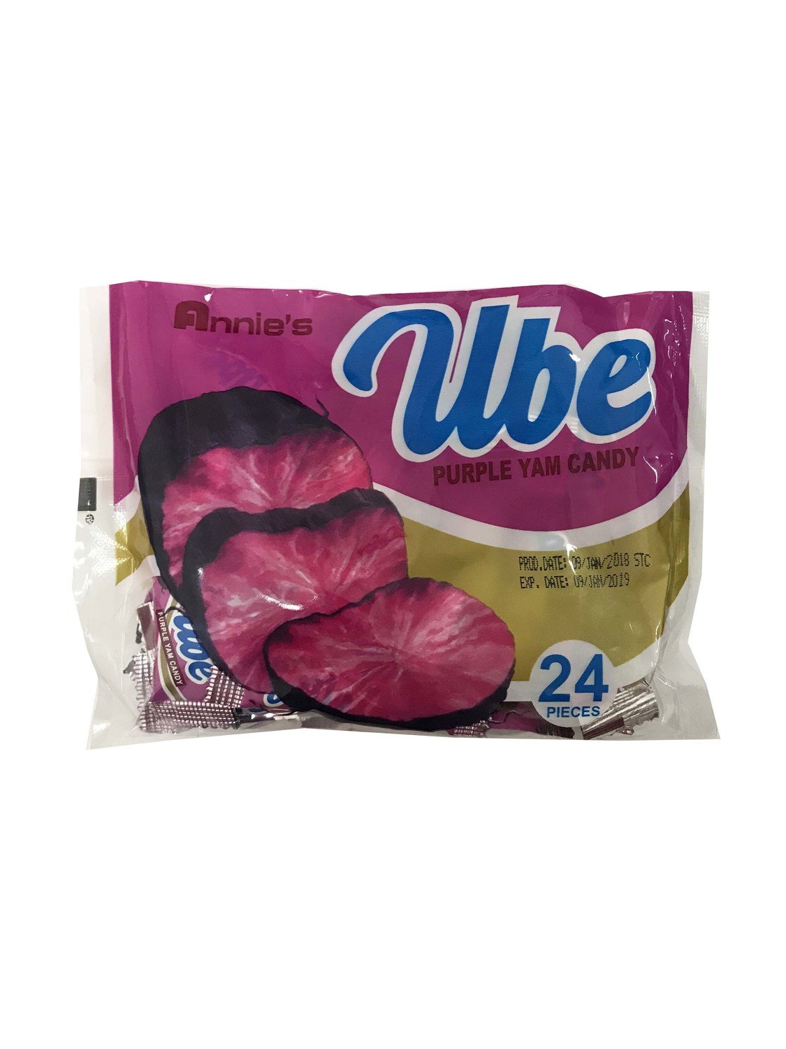 Annie's Ube Purple Yam Candy 24pc
