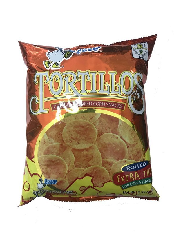 Granny Goose Tortillos Cheese Flavored Corn Snacks 100g