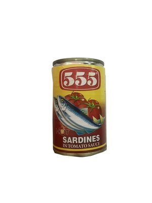 555 Sardines In Tomato Sauce With Chili 155g