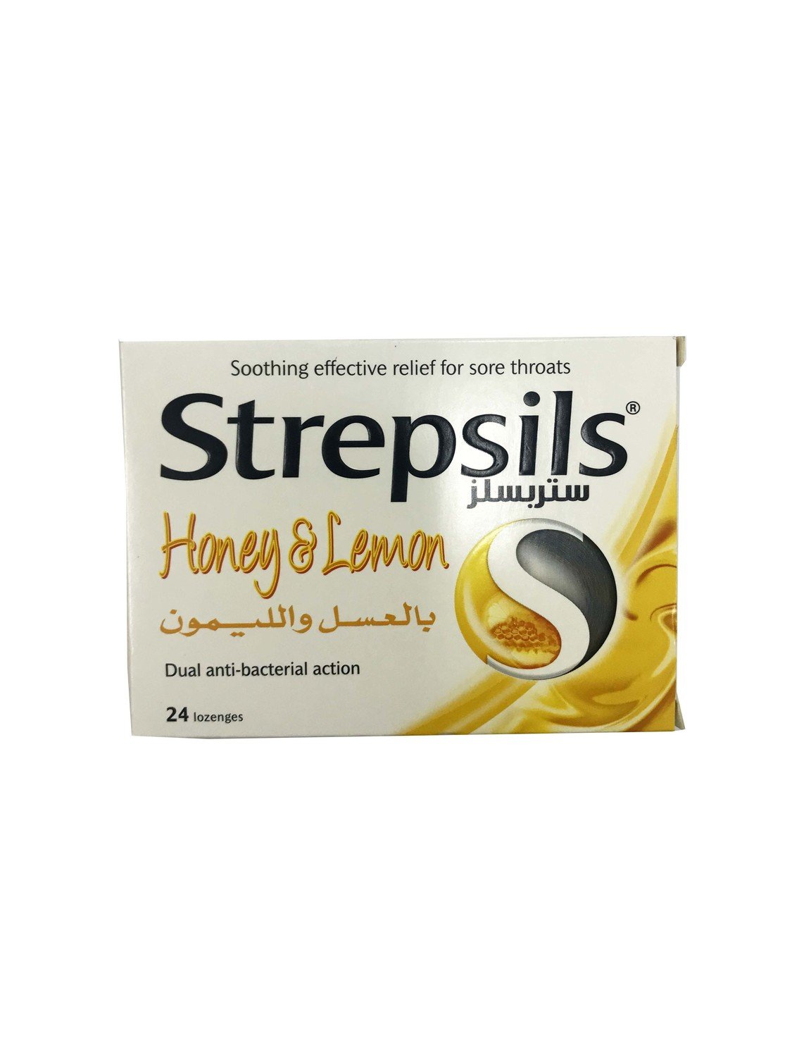 Strepsils Honey & Lemon Dual Anti-bacterial Action 24pc