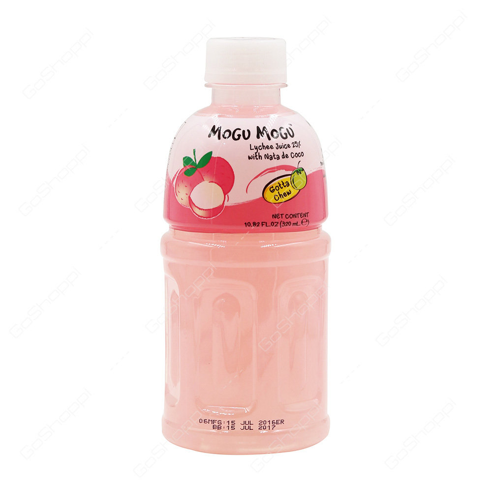 Mogu Mogu Lychee Flavored Drink with Nata De Coco