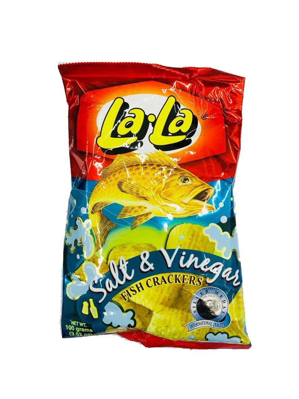 La-La Salt & Vinegar Fish Crackers 100g