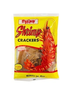Fry & Pop Shrimp Crackers Natural Flavor 200g