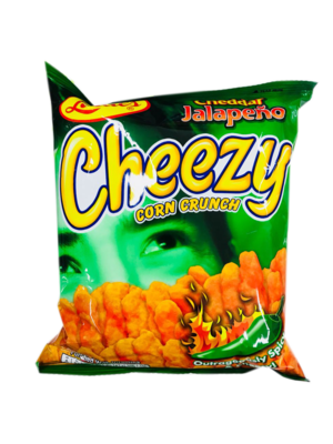 Leslie Cheezy Corn Crunch Cheddar Jalapeno 70g