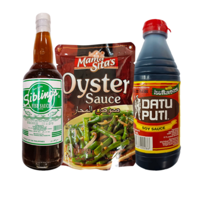 Soy Sauce, Oyster &amp; Fish Sauce