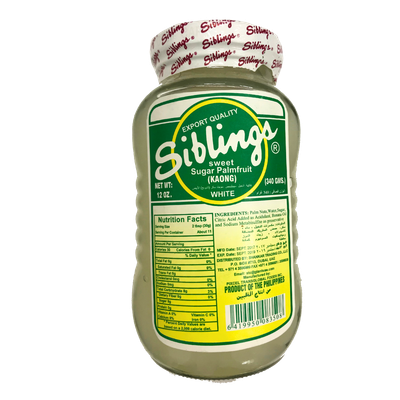 Siblings Sweet Sugar Palm Fruit (Kaong) White 340g