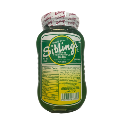 Siblings Sweet Sugar Palm Fruit (Kaong) Green 340g