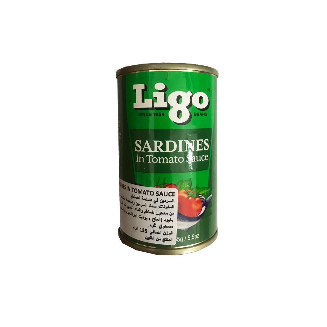 Ligo Sardines with Tomato Sauce (GREEN) 155G