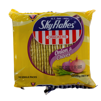 Skyflakes Onion Chives Flavor 250g (10-25g)