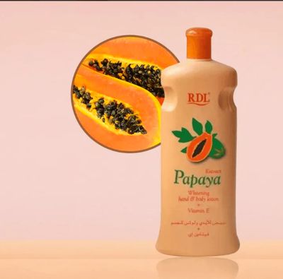 Rdl Extract Papaya Whitening Body Lotion 600ml