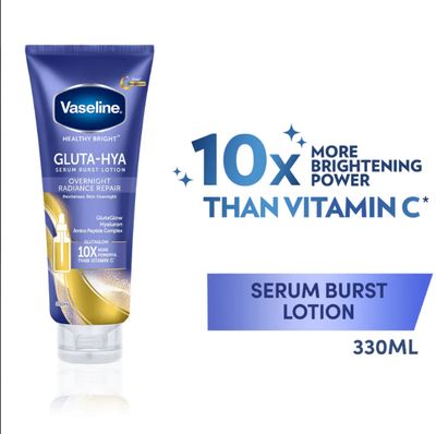 Vaseline-HYA Serum Burst Lotion (Overnight Radiance) 300ml