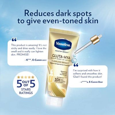 Vaseline Gluta-HYA Serum Burst Lotion Flawless Glow 330ml