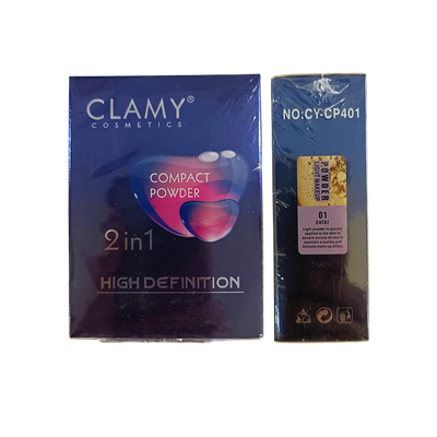 Clamy Cosmetics compact powder 01 color (Light Powder)