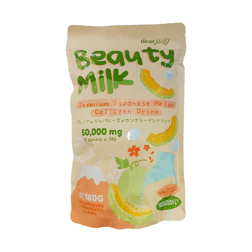 Dear Face Beauty Milk Japanese Melon Collagen Drink 180g
