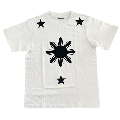 Tshirt - 3 stars and a sun (WHITE MEDIUM)