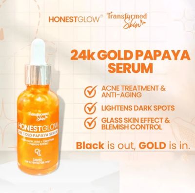 Honest Glow 24kGold Papaya Serum 30ml