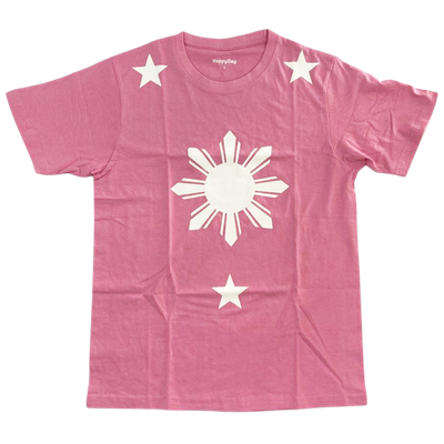 Tshirt - 3 stars and a sun (Pink EXTRA EXTRA LARGE XXL)