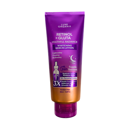 Luxe Organix Retinol + Gluta Whitening Serum Lotion 350ml (Youthful Radiance)
