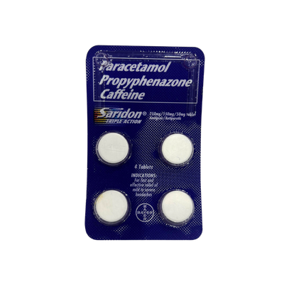 Saridon Paracetamol 4 Tablets