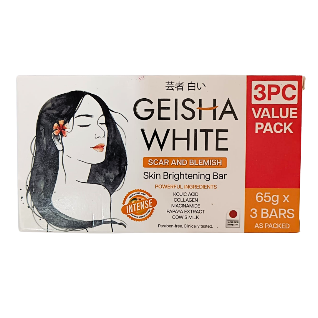 Geisha White Skin Brightening Bar 3x65g (Intense)