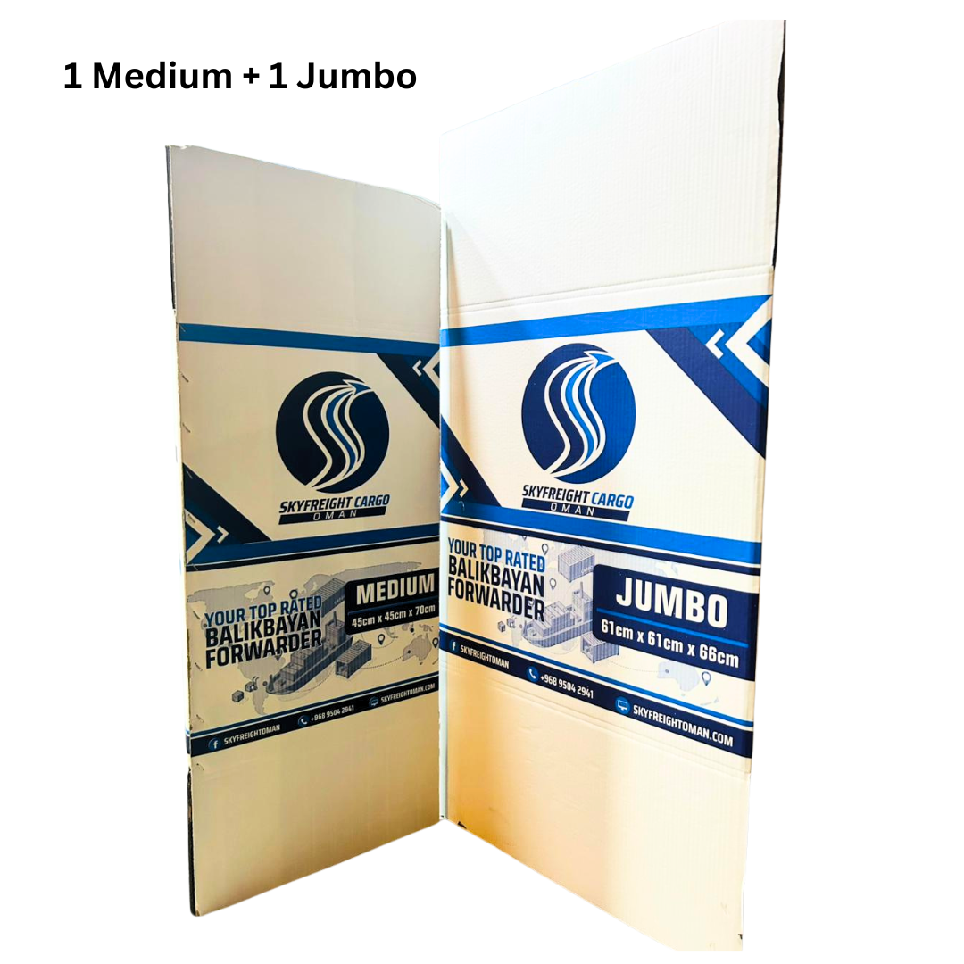 PROMO - Skyfreight Box Medium + 1 Jumbo