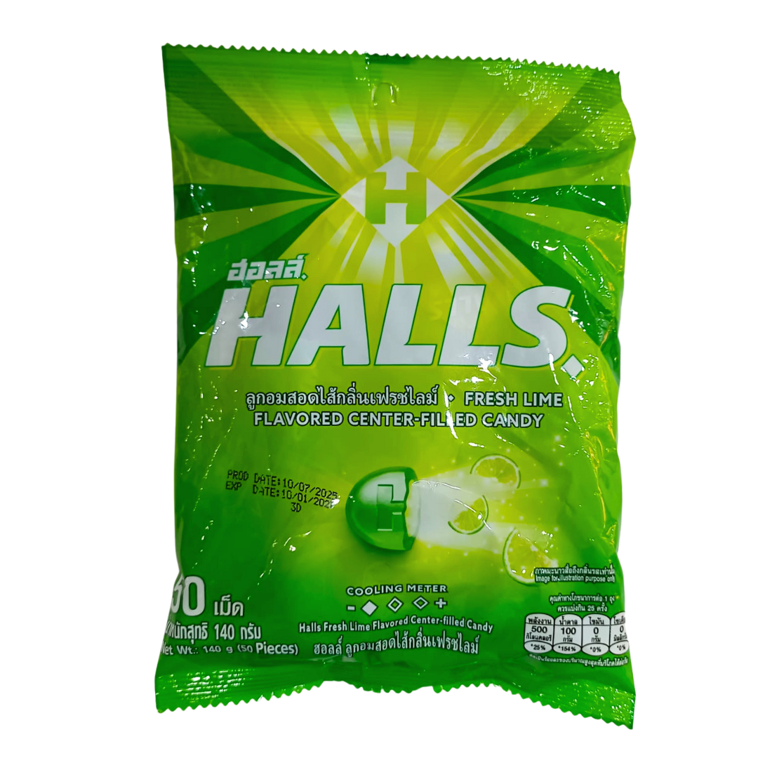 Halls Flavored Candy 50pcs (Fresh Lime)