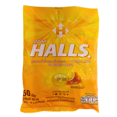 Halls Flavored candy 50pcs (Honey Lemon)