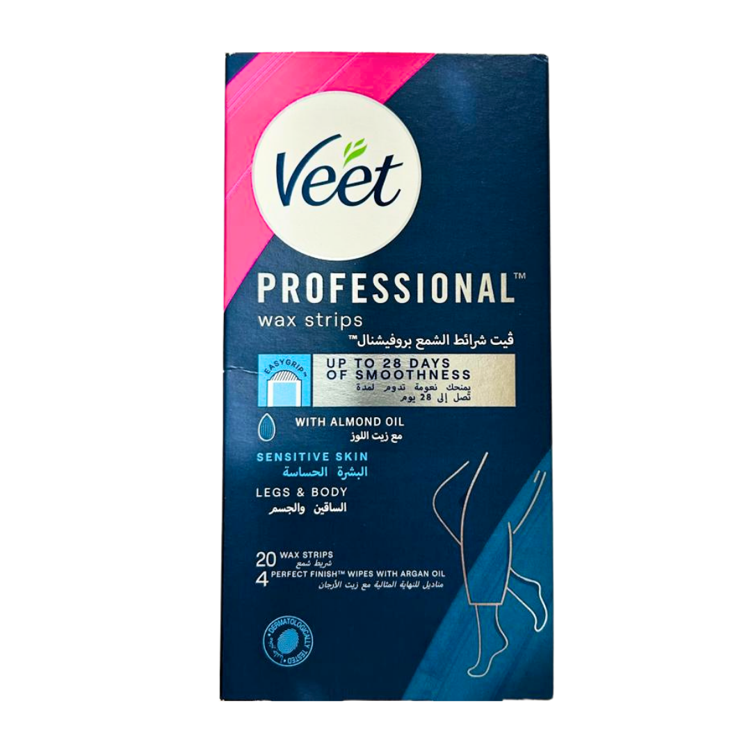 Veet Wax Strips - Sensitive Skin (20 pcs)