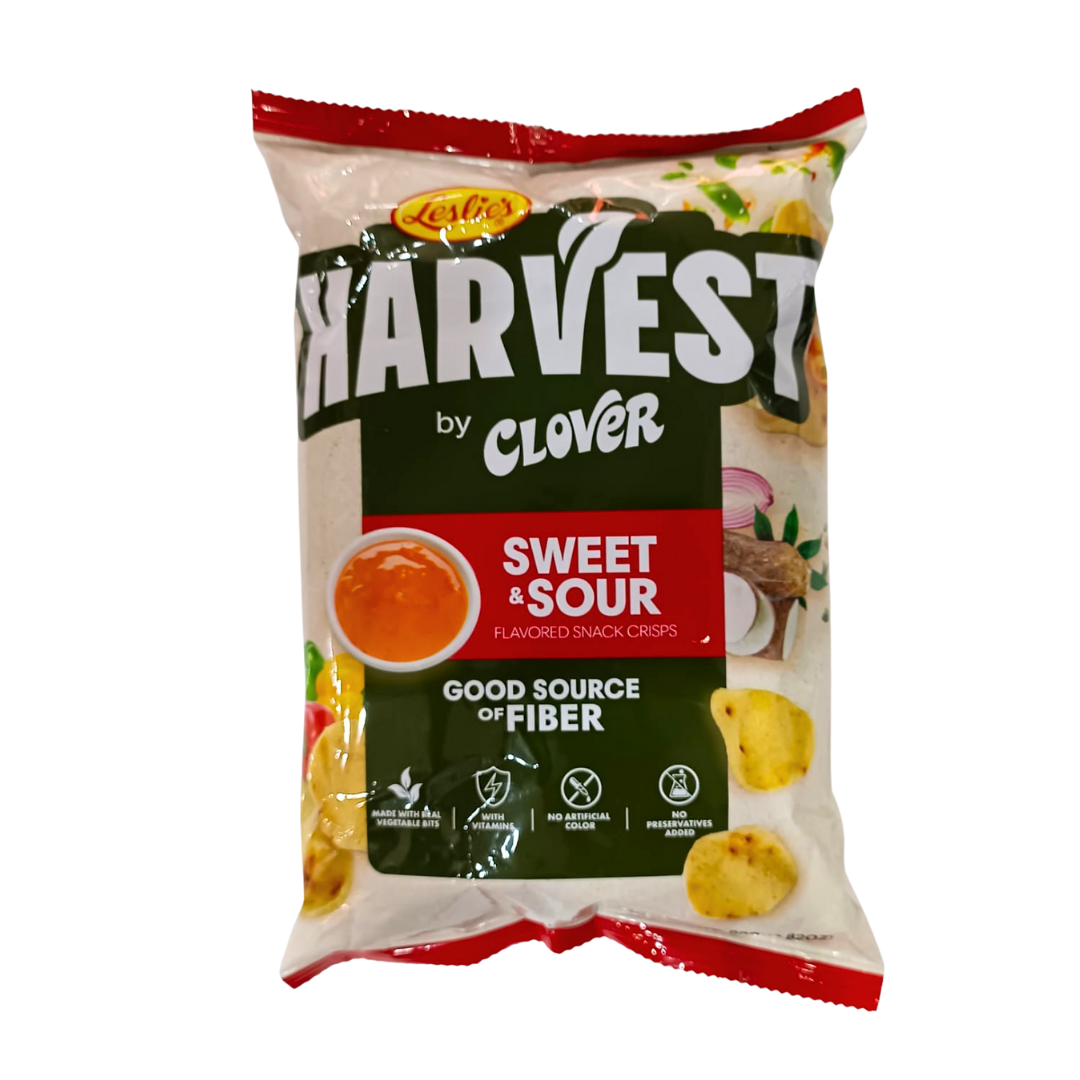 Leslie Clover Harvest Sweet &amp; Sour Chips 80g