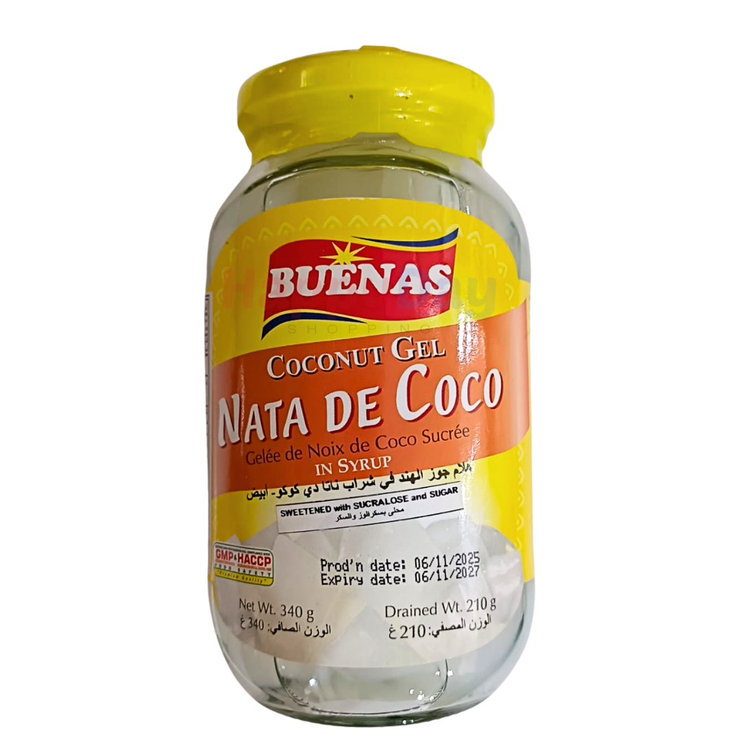 Buenas Coconut Gel Nata De Coco White 210g