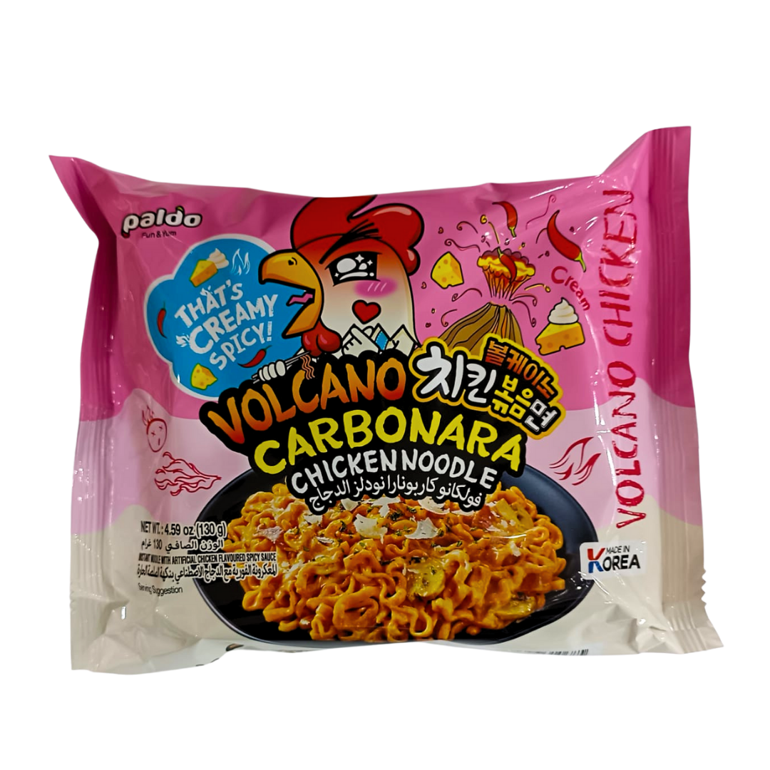 Paldo Volcano Carbonara Chicken Noodle 130g (1pc)