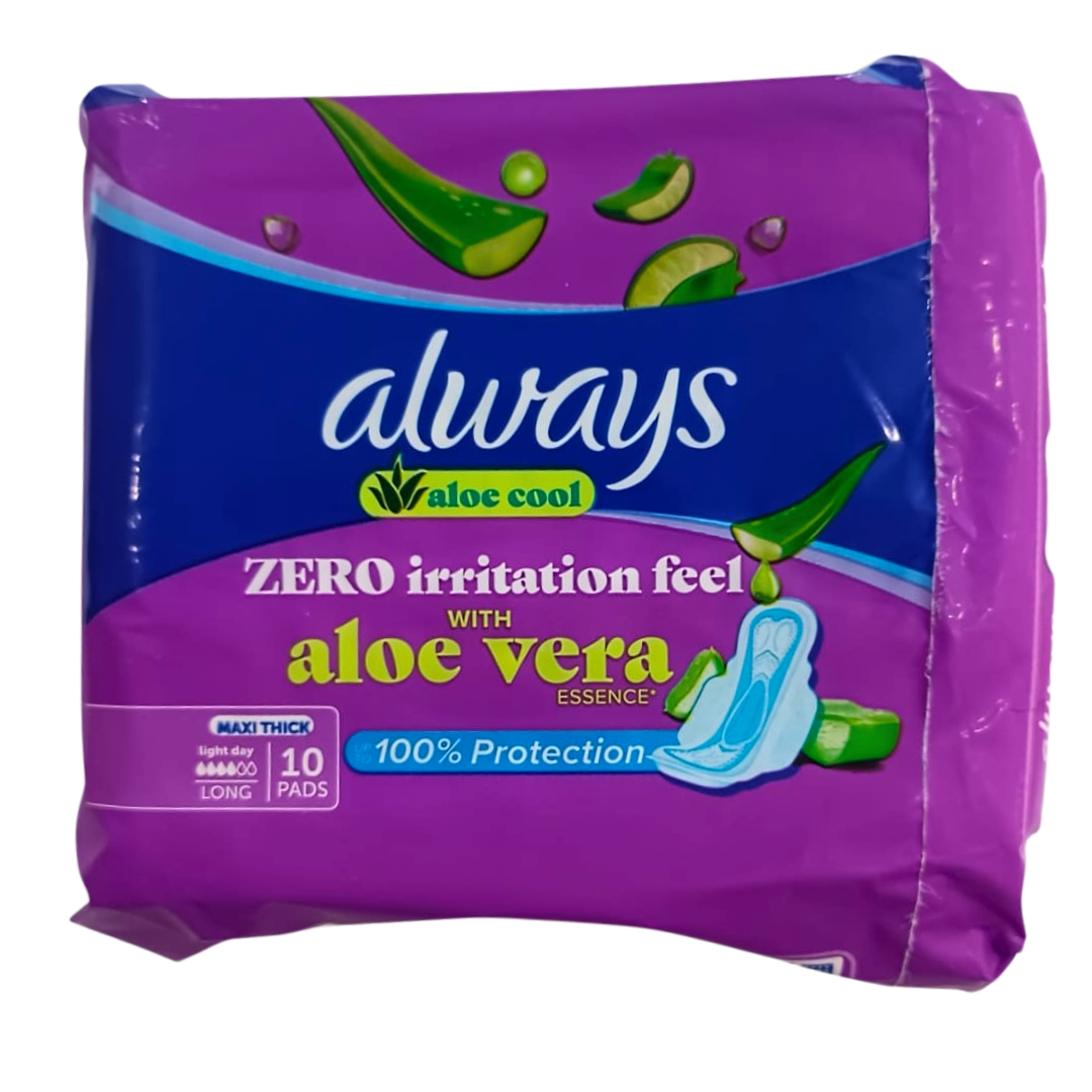 Always - Aloe Cool Maxi Think 10 Pads