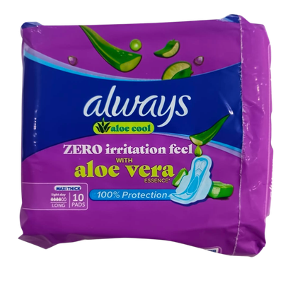 Always - Aloe Cool Maxi Think 10 Pads