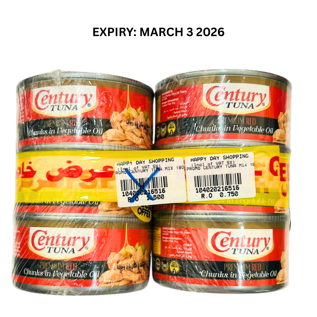 PROMO - Century Tuna Chunks in Vegetable Oil x6