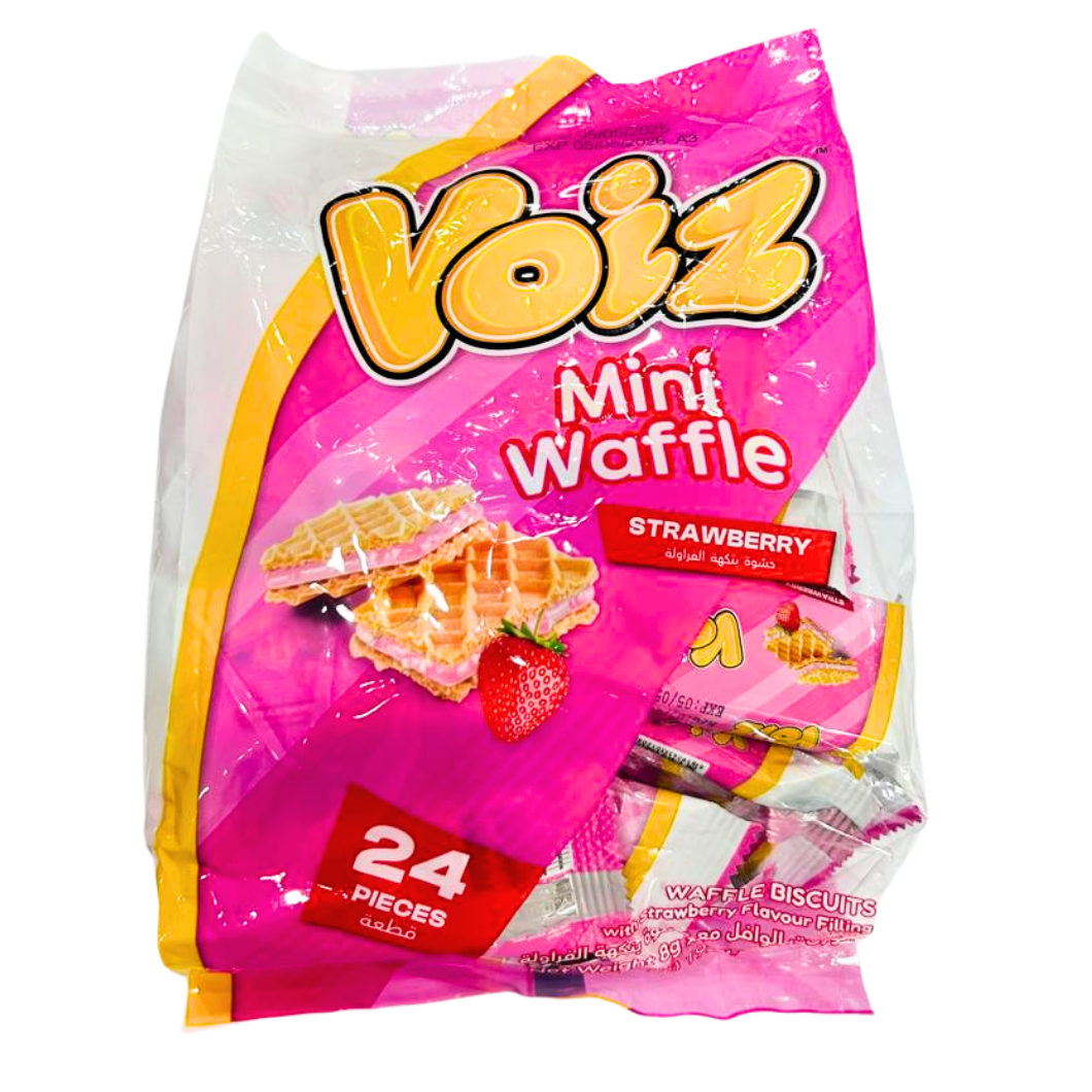 Voiz Mini Waffle (Strawberry) 24pcs