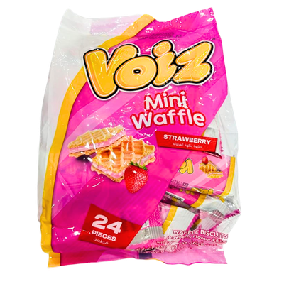 Voiz Mini Waffle (Strawberry) 24pcs