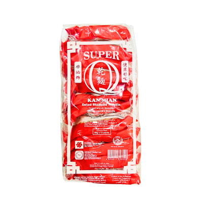 Super Q Kan Mian Dried Steamed Noodle (Pack 12pcs)