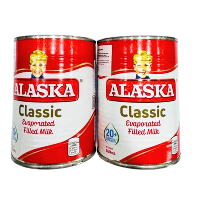 PROMO - Alaska Classic Evaporated Fileld Milk x2
