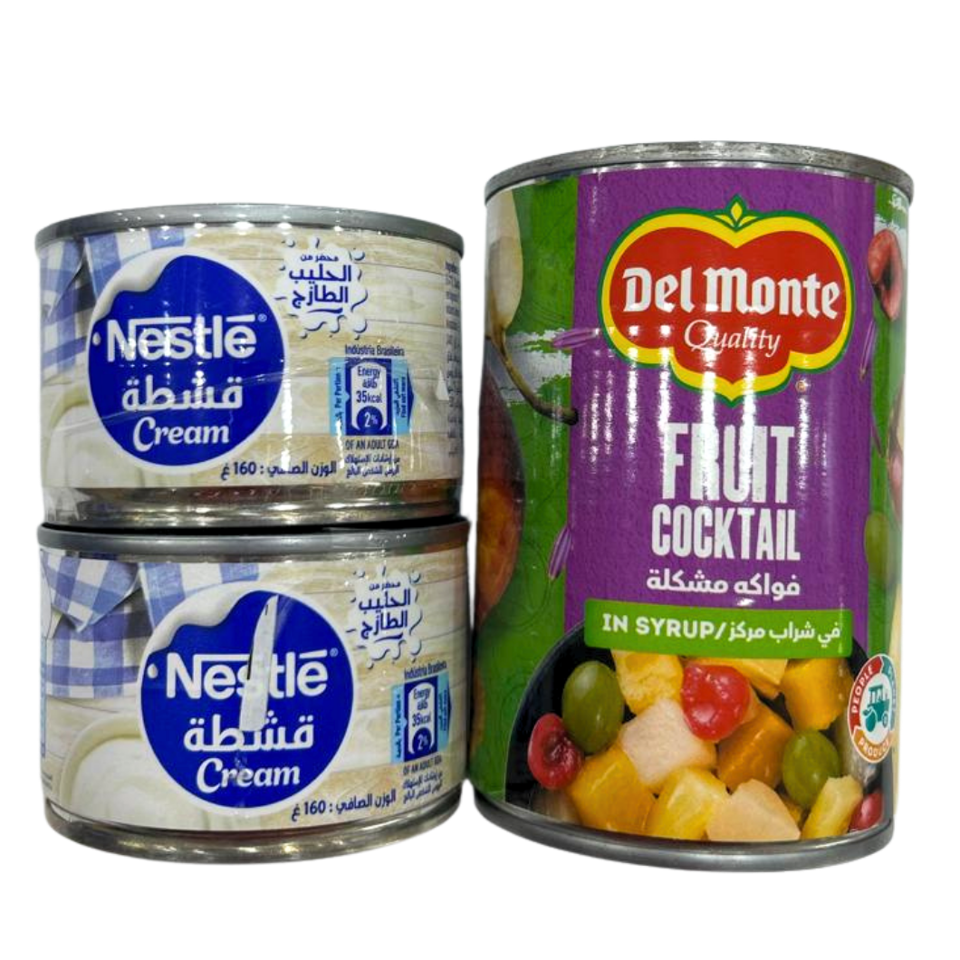 PROMO - Del Monte Fruit Cocktail + Nestle Cream (2pc)