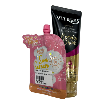 PROMO - Beauty White Sunscreen + Vitress Hair Polish